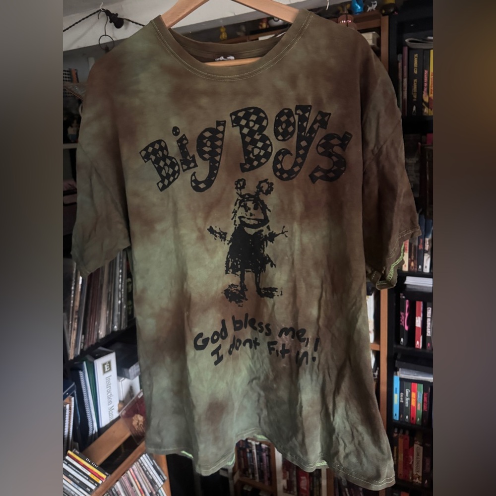 Big Boys - God Bless Me, I Don’t Fit In XL Shirt Overdyed By Play Craze Punk